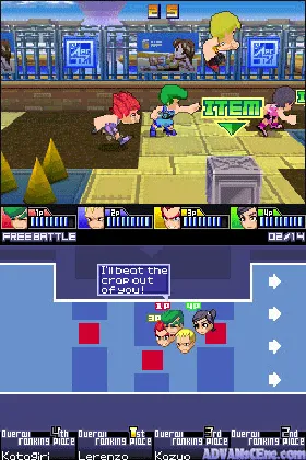 Kunio-kun no Chou Nekketsu! - Daiundoukai (Japan) screen shot game playing